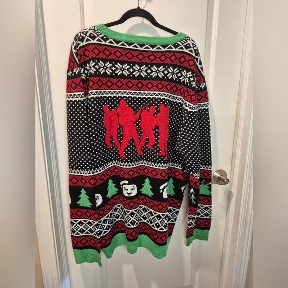 New Ghostbusters Ugly Christmas Light Up Sweater! Size 5XL - Picture 6 of 8